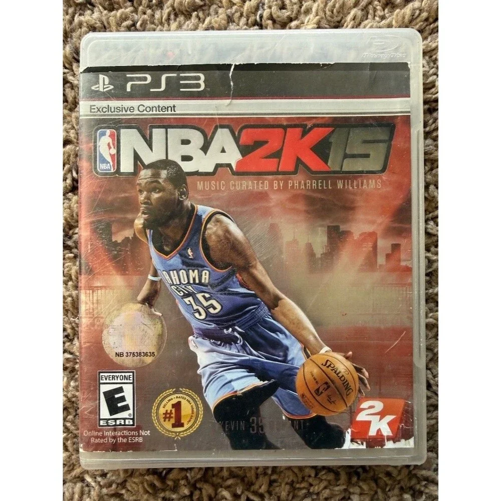 NBA 2K15 PS3 PlayStation 3 Video Game Kevin Durant 2K Sports Disc & Case